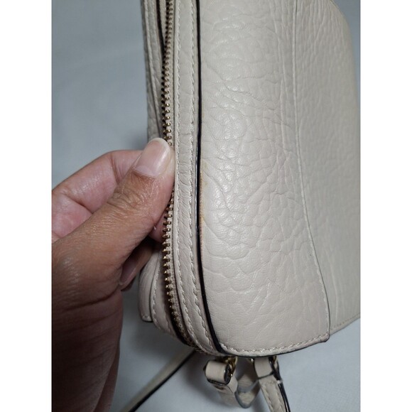 Kate Spade Perri Lane Bubbles Perforated Leather LooLoo Crossbody Cream Mini - Picture 10 of 11